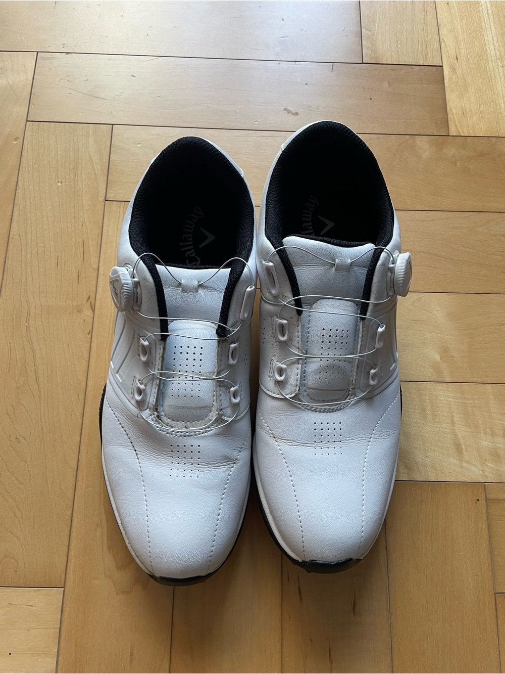 Callaway Men’s White Athletic Golf Shoes with BOA-Style Dial